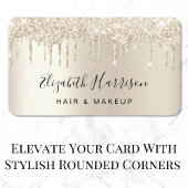 Glitzer Beauty Gold Visitenkarte