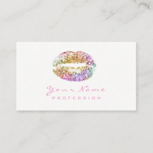 Glitzer Beauty Rosa Visitenkarte