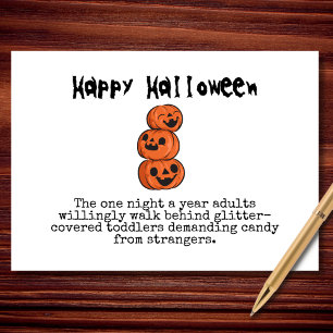 Glitzer-Bedeckte Kleinkinder und gratis Candy Hall Karte