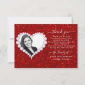 Glitzer Beerdigung Dankeschön Karte (Vorderseite)