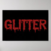 Glitzer bei Typografie Poster (Vorne)