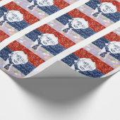 Glitzer bernie sanders geschenkpapier (Ecke)