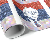 Glitzer bernie sanders geschenkpapier (Rolleneckpunkt)