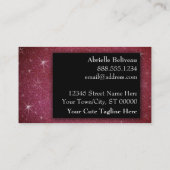 Glitzer Berufliche Stellvertretende Preschool Lehr Visitenkarte (Rückseite)