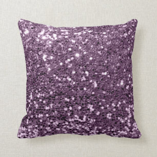 Glitzer-bezaubernder Modesequin-violetter Lavendel Kissen