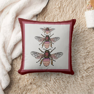 Glitzer-Bienen Kissen