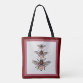 Glitzer-Bienen Tasche (Rückseite)