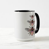 Glitzer-Bienen Tasse (VorderseiteRechts)