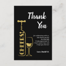 Glitzer, Bier, Wein, Erwachsener, Dankeschön Karte