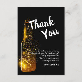 Glitzer, Bier, Wein, Erwachsener, Dankeschön Karte