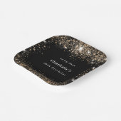 Glitzer Birthday Pappteller (Gewinkelt)