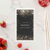 Glitzer Birthday Serviette (Beispiel)