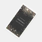 Glitzer Birthday Serviette (Ecke)