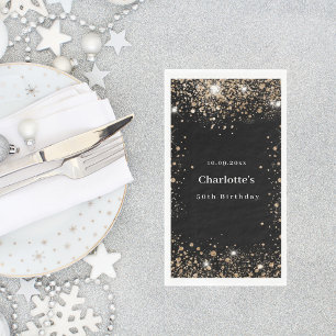 Glitzer Birthday Serviette