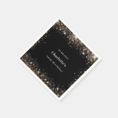 Glitzer Birthday Serviette (Ecke)