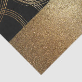 Glitzer Black and Bronze Modern Luxus Glam Chic Seidenpapier (Ausschnitt)