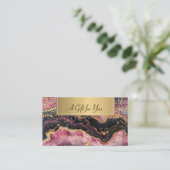 Glitzer Black Burgundy Gold Confetti Rabattkarte (Stehend Vorderseite)