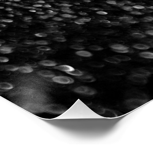 Glitzer Black Shiny Poster (Ecke)