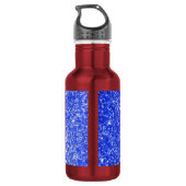 Glitzer-Blau Trinkflasche (Rückseite)