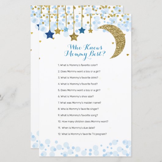 Glitzer blauer Mond Wasserfarbe, die Mommy Best ke (Vorne/Hinten)