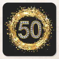 Gold Glitter Konfetti „50“ – 200 Stück Zahlenkonfetti Für 50. Geburtstag & Jubiläumsparty, Tischdeko