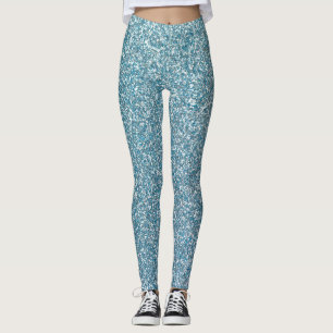 Glitzer Blue Leggings