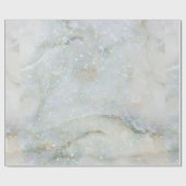 Glitzer Blue Marble Wrapping Paper Geschenkpapier (Flach)