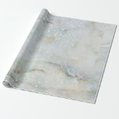 Glitzer Blue Marble Wrapping Paper Geschenkpapier (Ungerollt)