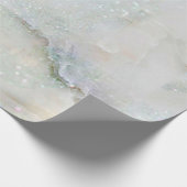 Glitzer Blue Marble Wrapping Paper Geschenkpapier (Ecke)