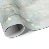 Glitzer Blue Marble Wrapping Paper Geschenkpapier (Rolleneckpunkt)