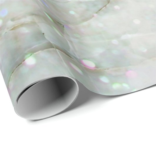 Glitzer Blue Marble Wrapping Paper Geschenkpapier (Rolleneckpunkt)