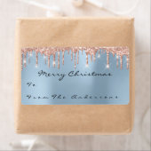 Glitzer Blue Rose Goldene Feiertage Weihnachtssais (Insitu)