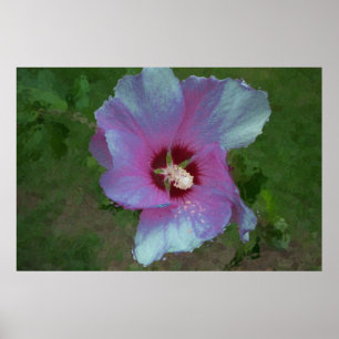 "Glitzer Blume" digitale Kunst Poster