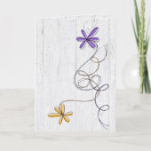 Glitzer-Blume werden bald gut Karte (Vorderseite)