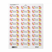 Glitzer boho florale Aquarell Abschluss (Vorne)