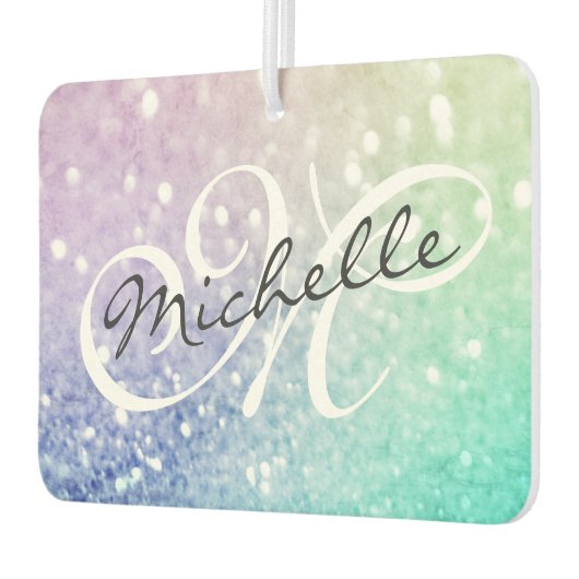 Glitzer Bokeh Glamour Elegant Autolufterfrischer (Links)