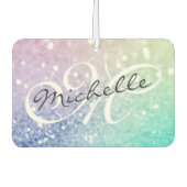 Glitzer Bokeh Glamour Elegant Autolufterfrischer (Vorderseite)