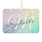 Glitzer Bokeh Glamour Elegant Autolufterfrischer (Rückseite)