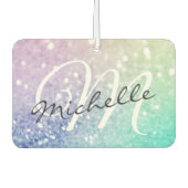 Glitzer Bokeh Glamour Elegant Autolufterfrischer (Vorderseite)