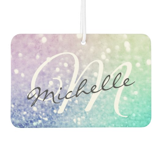 Glitzer Bokeh Glamour Elegant Autolufterfrischer (Vorderseite)