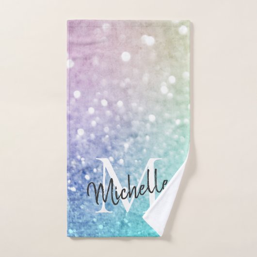 Glitzer Bokeh Glamour Elegant Handtuch (Handtuch)