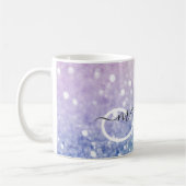 Glitzer Bokeh Glamour Elegant Kaffeetasse (Links)