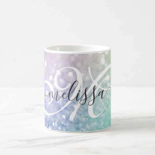 Glitzer Bokeh Glamour Elegant Kaffeetasse (Mittel)