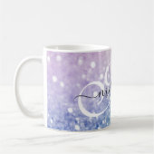 Glitzer Bokeh Glamour Elegant Kaffeetasse (Links)