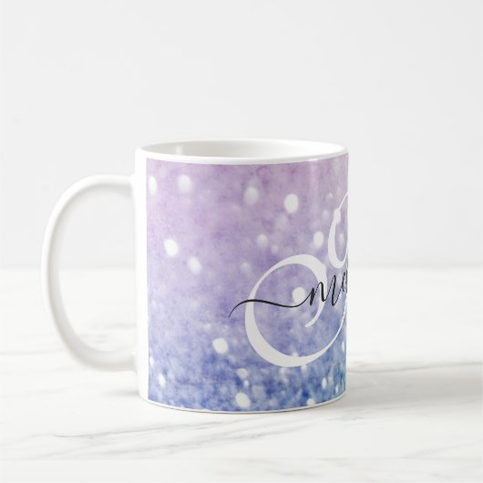 Glitzer Bokeh Glamour Elegant Kaffeetasse (Links)