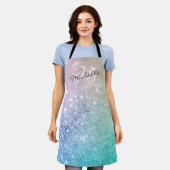 Glitzer Bokeh Glamour Elegant Schürze (Getragen)