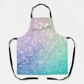 Glitzer Bokeh Glamour Elegant Schürze (Vorderseite)