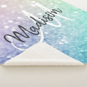 Glitzer Bokeh Glamour Elegant Sherpadecke (3/4)