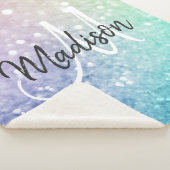 Glitzer Bokeh Glamour Elegant Sherpadecke (3/4)