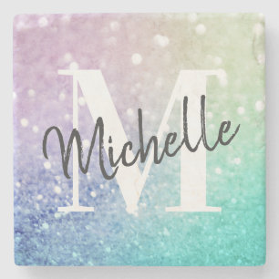 Glitzer Bokeh Glamour Elegant Steinuntersetzer